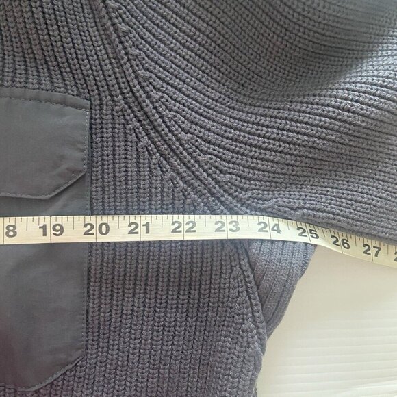 Duluth Trading Co Mens Size XL Brigadier Button Mock Sweater Blue Gray ($99.95) - Picture 10 of 12